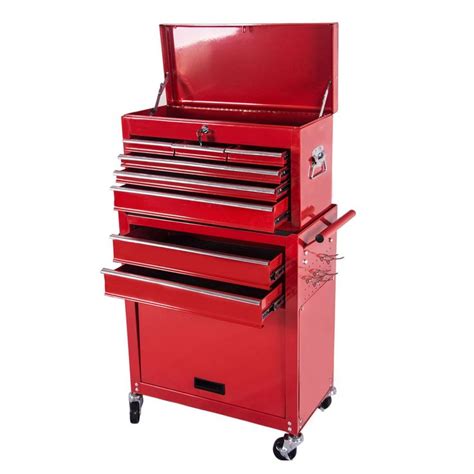 New Red Rolling Tool Chest Box Cabinet Drawer Toolbox Garage Mechanic Storage | Mechanics ...