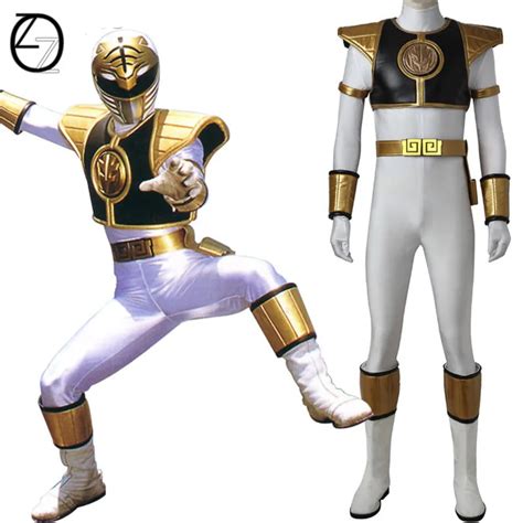 Tyranno Ranger White Ranger cosplay Costume adult Halloween costume ...