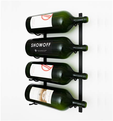 VintageView Big Bottle Wall Wine Rack (3-6 Liter bottles) - Vino Grotto