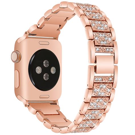 42mm Crystal Diamond Bracelet iWatch Band For Apple Watch Series 1 2 3 Rose Gold 605757411309 | eBay