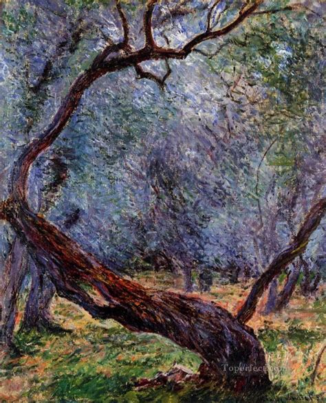 Study of Olive Trees Claude Monet Painting in Oil for Sale