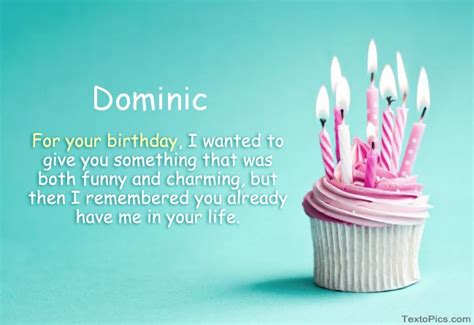 Happy Birthday Dominic pictures congratulations.