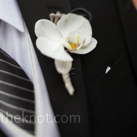 White Orchid Boutonniere