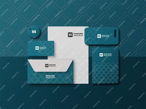 Premium PSD | Stationery set mockup