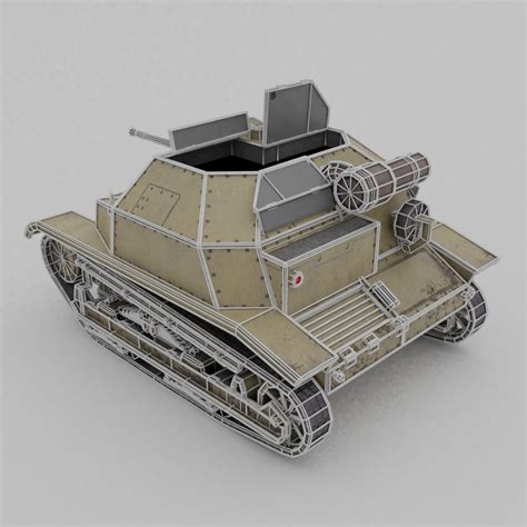 3D model TKS tankette 20mm VR / AR / low-poly | CGTrader