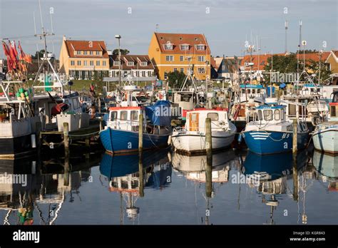 Fishing boats in harbour, Gilleleje, Kattegat Coast, Zealand, Denmark, Europe Stock Photo - Alamy