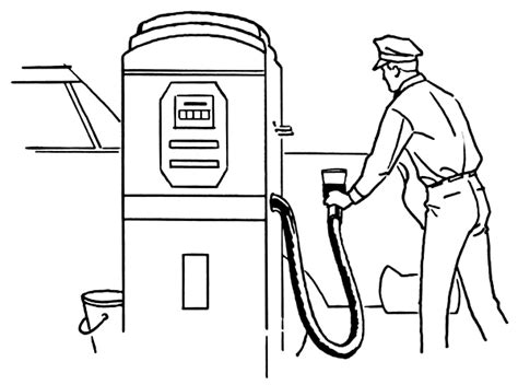 Gas Pump Drawing at GetDrawings | Free download