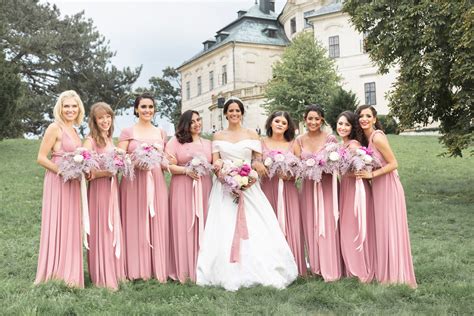 Light Pink Bridesmaids Dresses