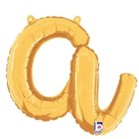 Gold Script Letter Balloons | partyHAUS