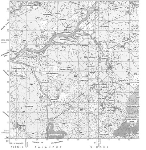 Study the extract of the Survey of India Map sheet No 45D/10 and answer ...