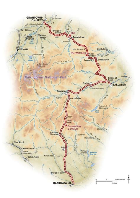 Cairngorms Snow Roads Map | Cairngorms, Cairngorms national park ...