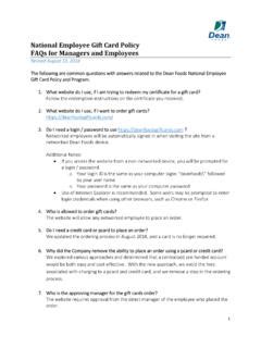 National Employee Gift Card Policy FAQs for … / national-employee-gift ...