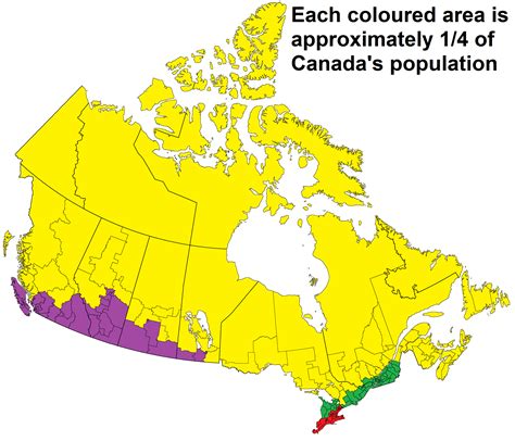 Population distribution in Canada Data Visualization Techniques, Planet Map, United Nations ...