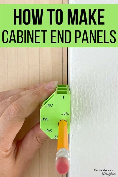 DIY Cabinet End Panels - The Handyman's Daughter