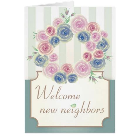 Welcome New Neighbors Note Card | Zazzle