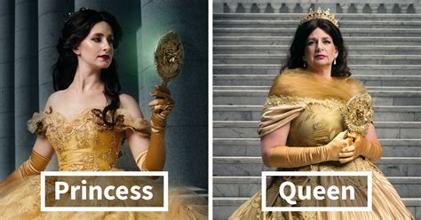 Disney Princesses Reimagined Years Later As Queens By Daughters And Mothers | Bored Panda