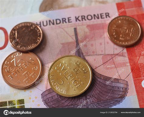 Norwegian Krone Banknotes Coins Nok Currency Norway — Stock Photo ...