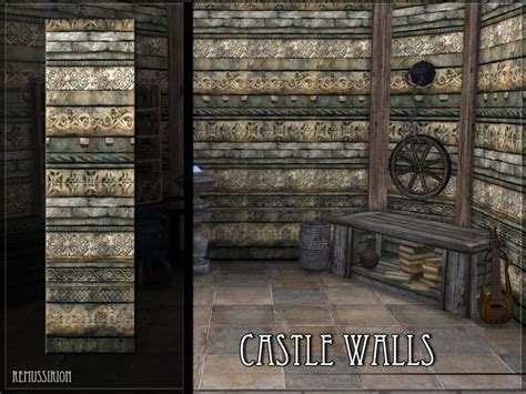 Castle walls for TS4 Found in TSR Category 'Sims 4 Walls' | Castle wall ...