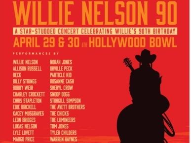 90th Birthday Party/Concert For Willie Nelson Set For Hollywood Bowl | Hollywood, CA Patch