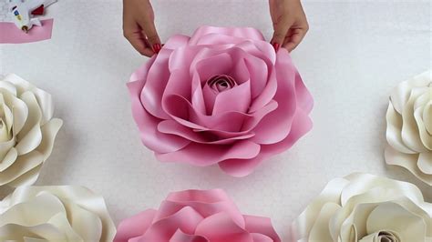 Cardstock Paper Flowers Diy / Any Size Cardstock Paper Flower Tutorial ... / My paper flower ...