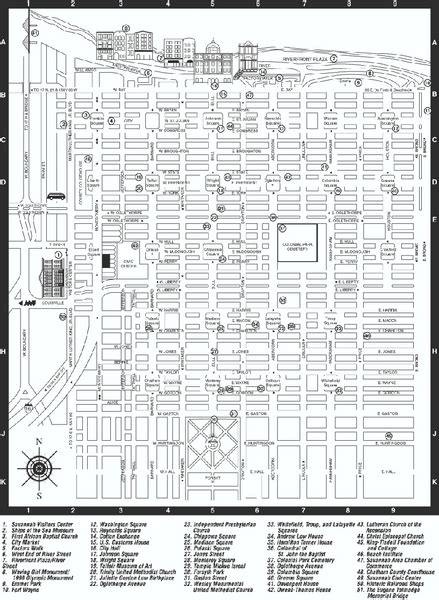 Savannah Historic District map - Savannah GA • mappery