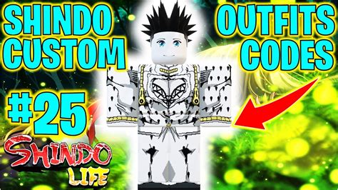 ⭐SHINDO LIFE CUSTOM OUTFITS CODES #25⭐ - YouTube