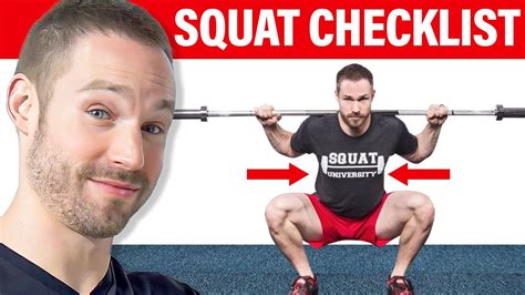 The Official Squat Form Checklist [Are You Squatting Wrong?] - YouTube