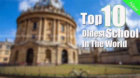 Top 10 Oldest School In The World | The Oldest University In The World - YouTube