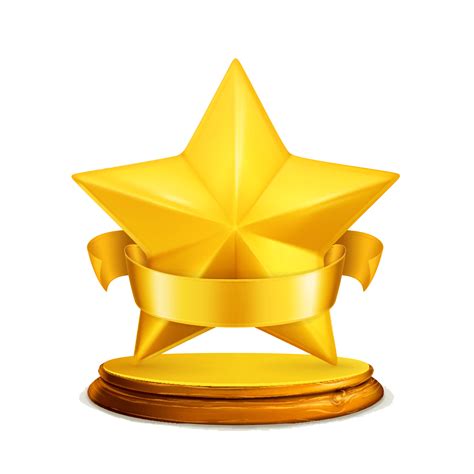 Achievement Trophy Yellow Award Gold Free Clipart HQ Transparent HQ PNG ...