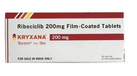 Ribociclib 200 mg | kryxana 200 mg usage, dosage and side effects