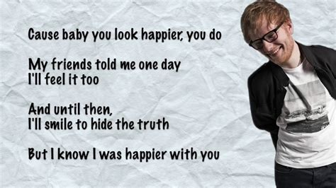 Ed Sheeran Happier Lyrics Chords - Chordify