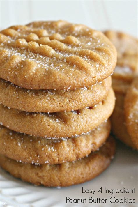 The Easiest Peanut Butter Cookie Recipe EVER! | Easy peanut butter ...