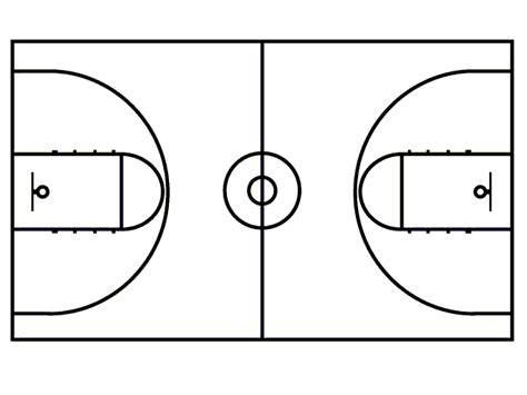 Basketball Court Diagram Template