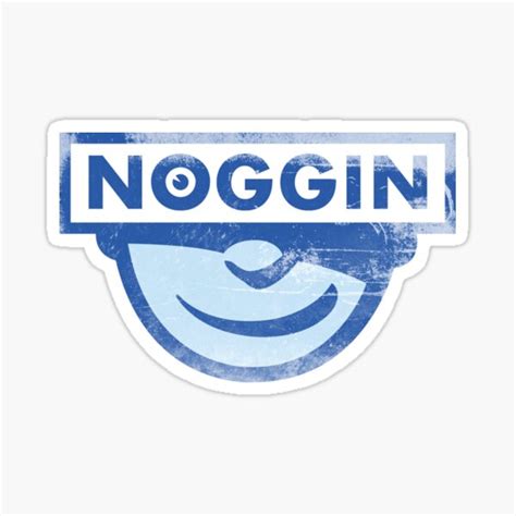 "NOGGIN" Sticker for Sale by lazerwolfx | Redbubble