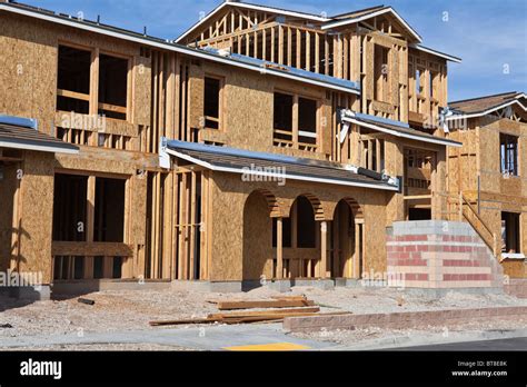 Solidly built modern home construction in the Western United States Stock Photo - Alamy