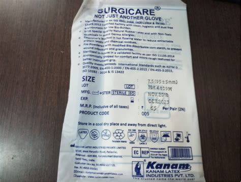 Latex Surgical Gloves, Sizes: 7.5 Inch at Rs 14.25/piece in Chennai ...