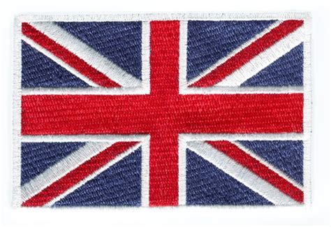 British Flag Union Jack Patch 10cm x 7cm (2 Sizes Inside) | smART-patches embroidery and label, LLC