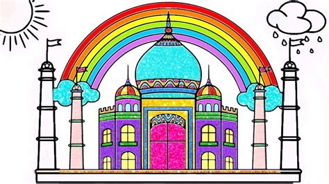 How To Draw Taj Mahal For Kids Today we are going to do more drawings of famous places