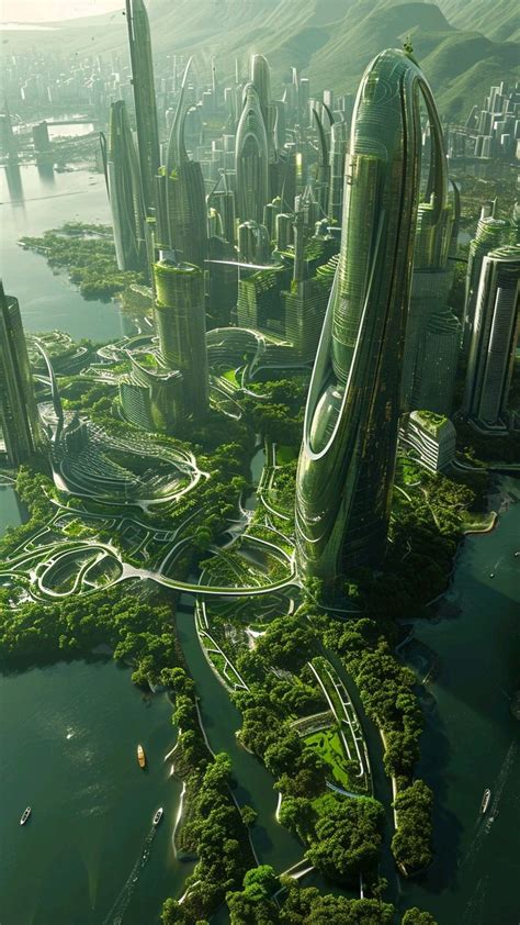 Pin by Antarik Fox on Arhitecture in 2024 | Sci fi landscape, Futuristic city, Fantasy city