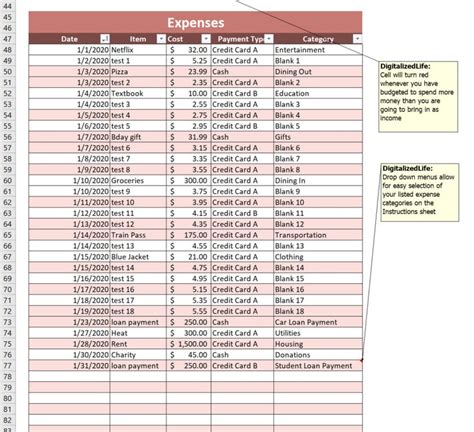 NEW 2024 Advanced Excel Budget Template, Household Budget Template for ...