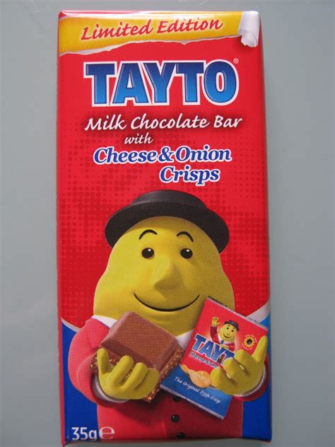 Annie's Appetite: Tayto Chocolate Bar with Cheese and Onion Crisps