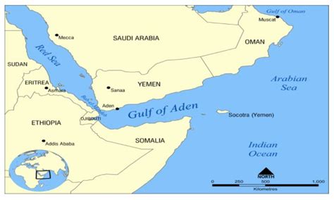 Gulf Of Aden Africa Map