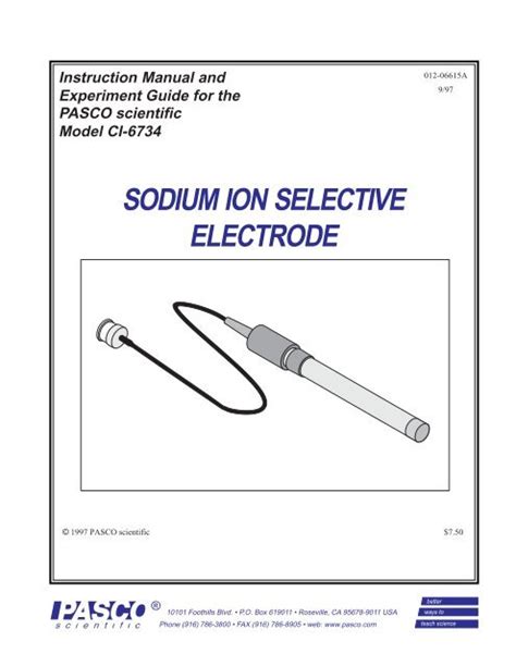 SODIUM ION SELECTIVE ELECTRODE - Frederiksen