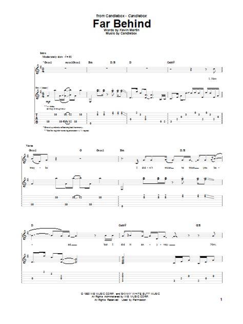 Far Behind by Candlebox - Guitar Tab - Guitar Instructor