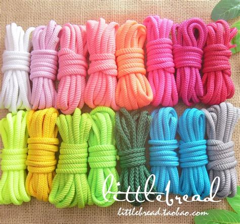 5mm Colorful Cords 15 colors 3m/color Braided Rope DIY nylon woven ...