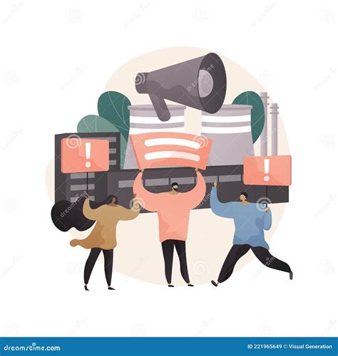 Strike Action Abstract Concept Vector Illustration. Stock Vector - Illustration of conditions ...