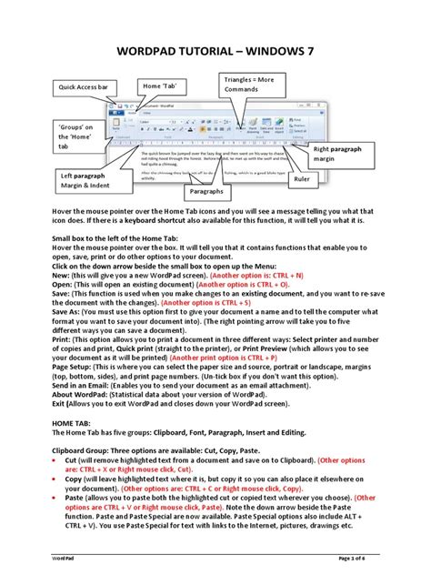 Wordpad Tutorial, Keyboard Shortcuts and Exercises V2 | Computer Keyboard | Icon (Computing)