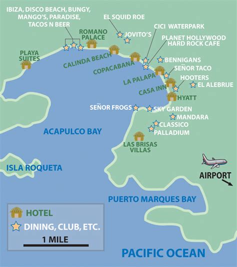 Map of Acapulco City Area | Map of Mexico Regional Political Geography ...