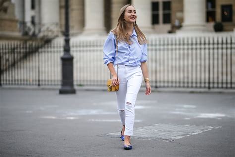 White Jeans Outfit Ideas | POPSUGAR Fashion