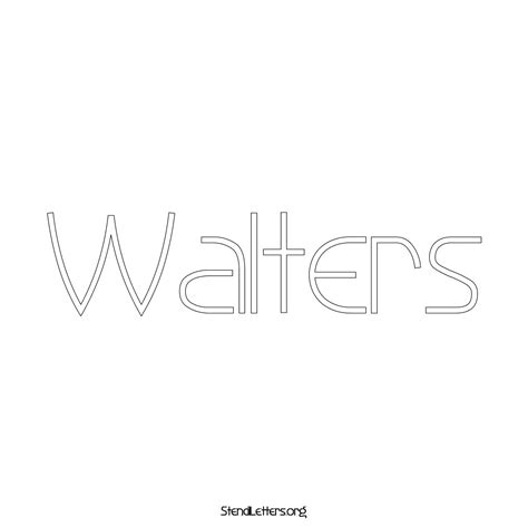 Walters Free Printable Family Name Stencils with 6 Unique Typography ...